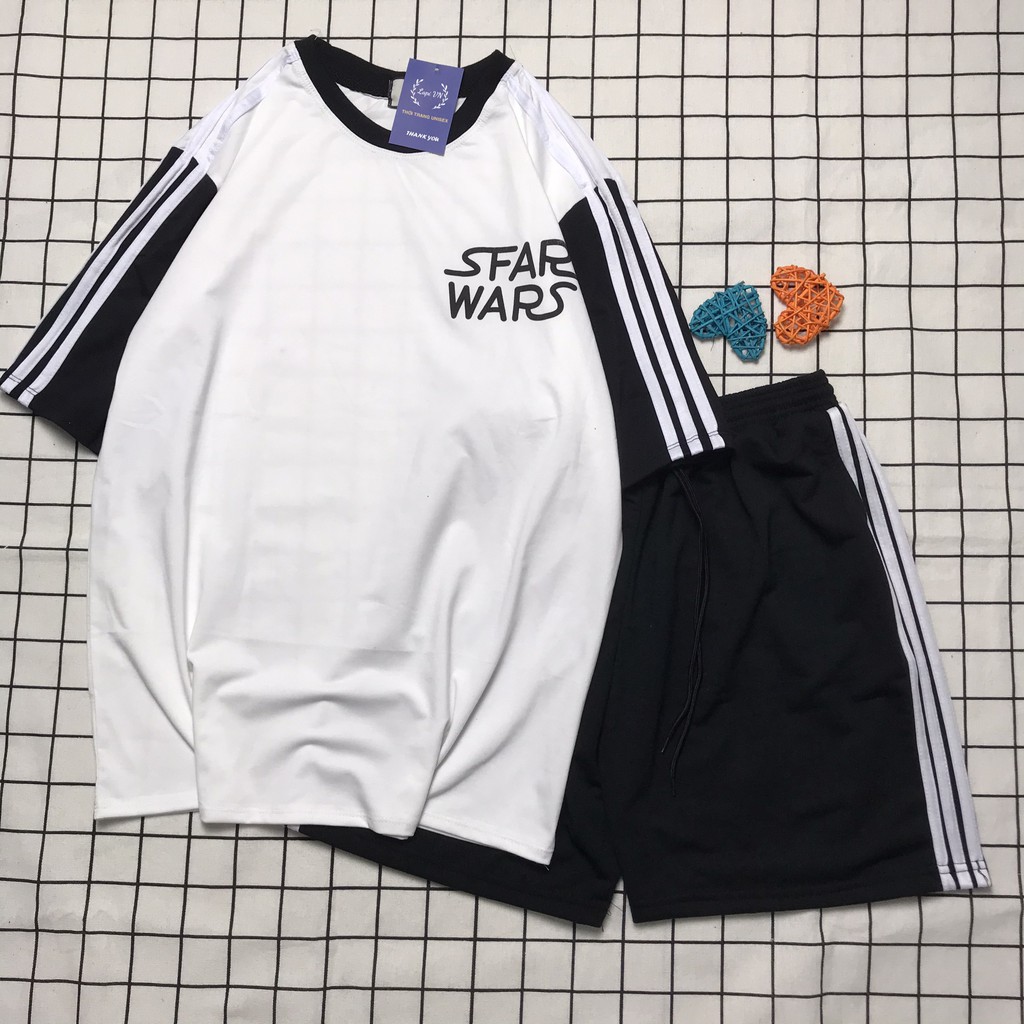 Đồ Bộ Thể Thao Nam Nữ Mặc Nhà Star Wars Phong Cách Ulzzang- Lapi Vn. Set 3 Sọc Unisex, Freesize Chất Cotton Không Phai | BigBuy360 - bigbuy360.vn