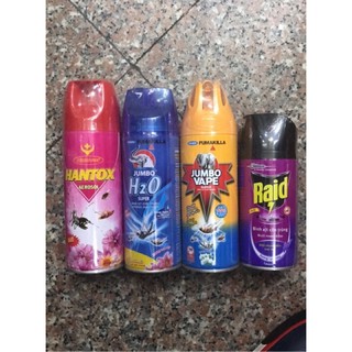 Xịt Muỗi Jumbo/ Raid/ Rocket/ Ars Các Cỡ