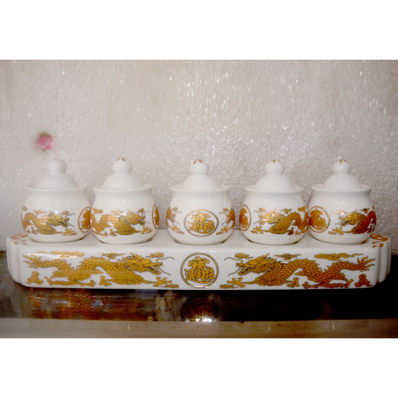 Bộ án rồng vàng có nắp thờ cúng bàn thờ