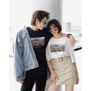 - áo thun unisex vải cotton xược in friends mặc siêu chất