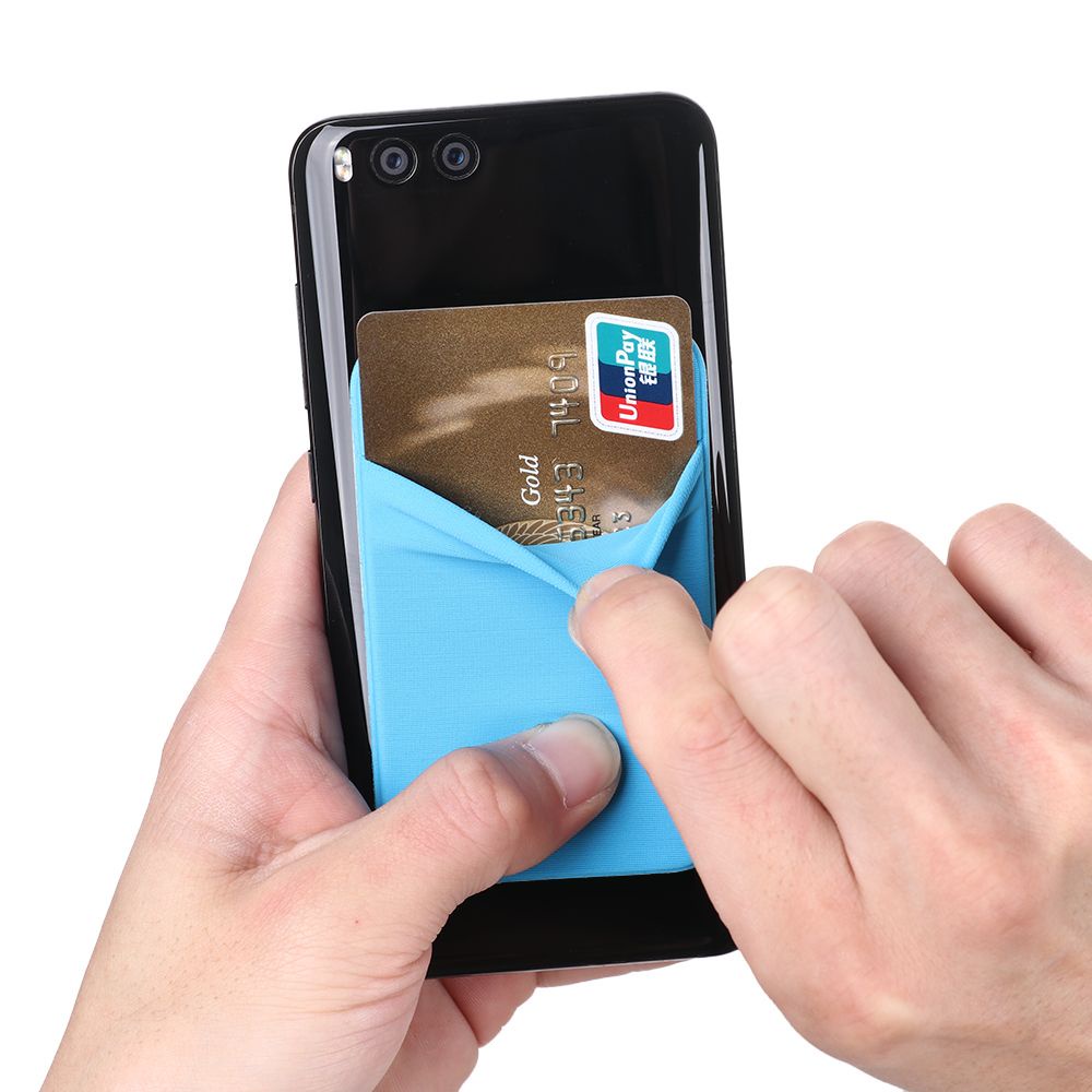 Túi đựng thẻ co giãn gắn sau điện thoại tiện dụng