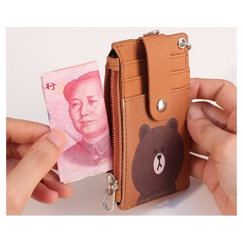 Ví Đựng Thẻ Đa Năng Thiết Kế Dễ Thương Kèm Dây Đeo Tiện Lợi #T2-5