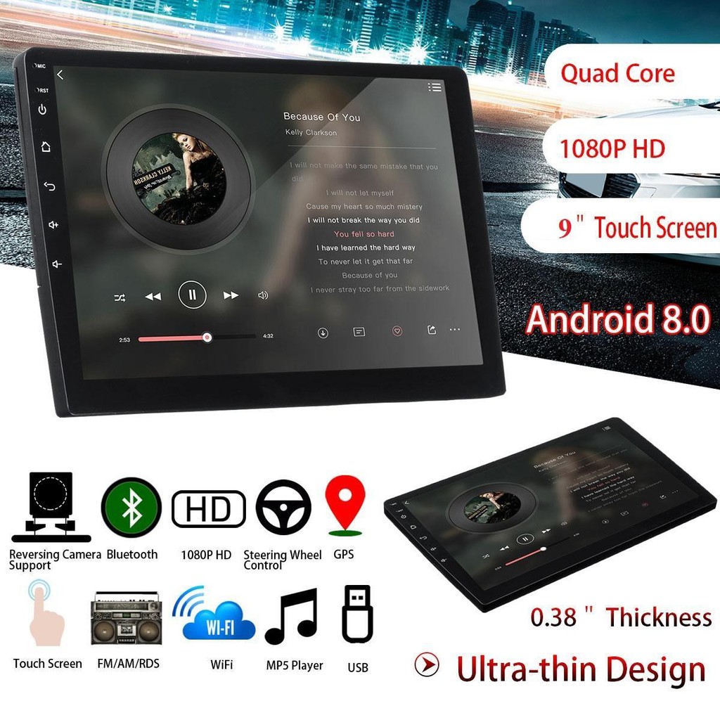 Màn hình ô tô dvd android 9 inch dùng Sim4G, kết nối-phát Wifi xe kia morning