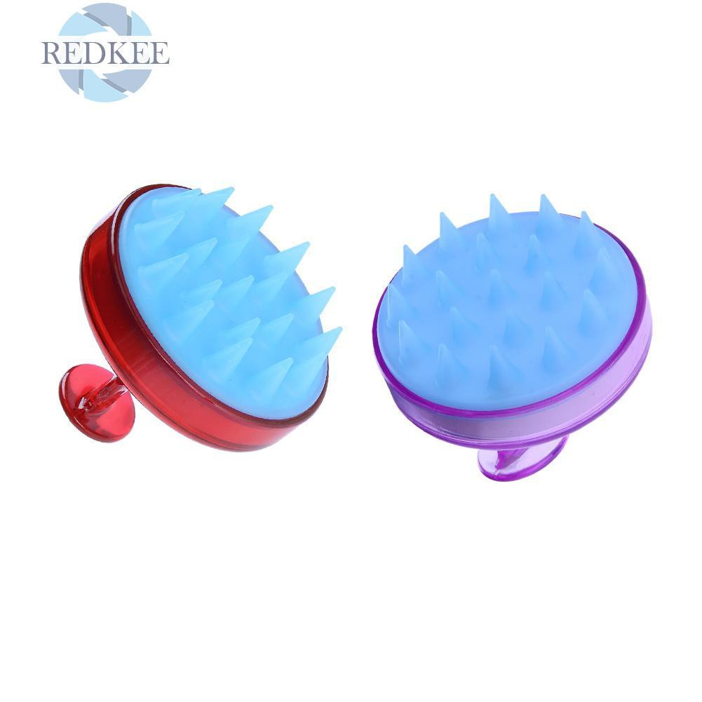 [Hàng mới về] Lược silicon gội massage da đầu tiện dụng