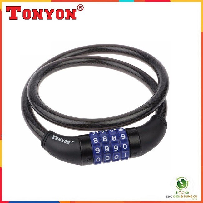 DÂY KHÓA 4 SỐ 12MMx800MM CHỐNG TRỘM TONYON 4271