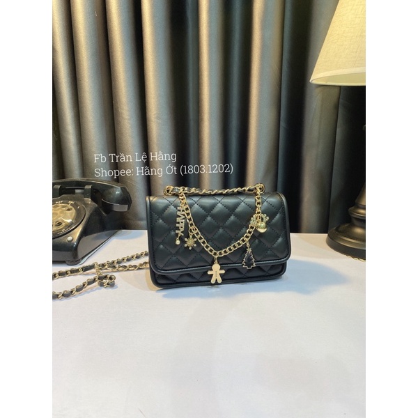 Túi Trám size 22cm dây xích trang trí cực xinh KO HỘP