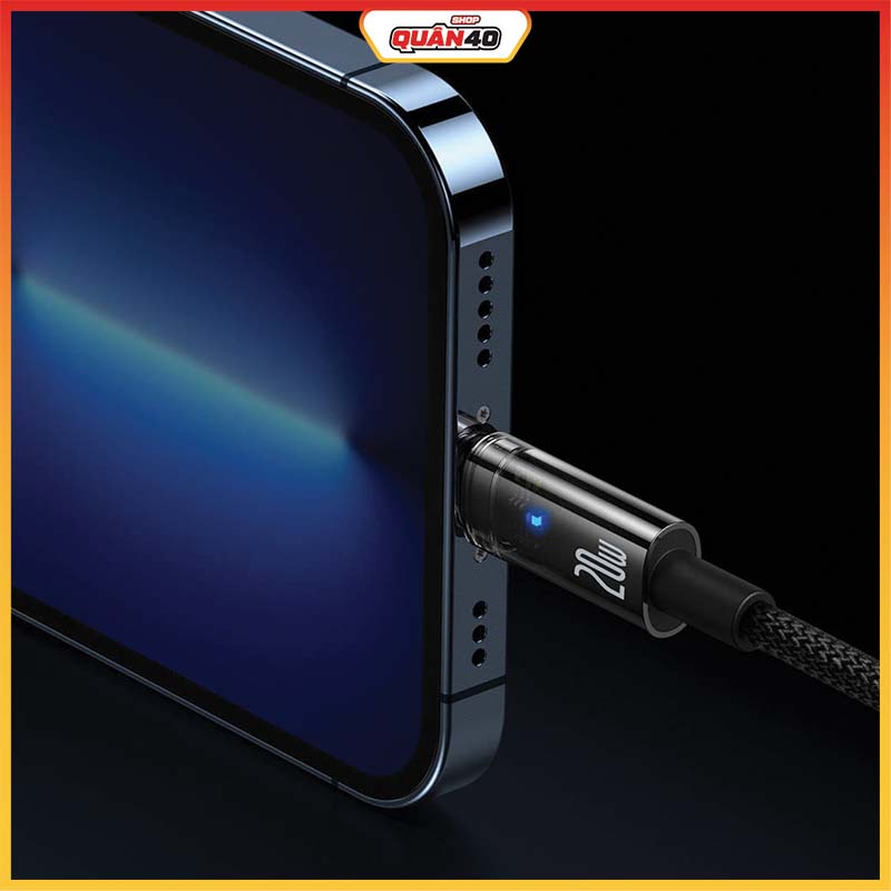 Cáp Sạc Nhanh Baseus Explorer 20W Tự Ngắt Gen2  - Hàng Chính Hãng