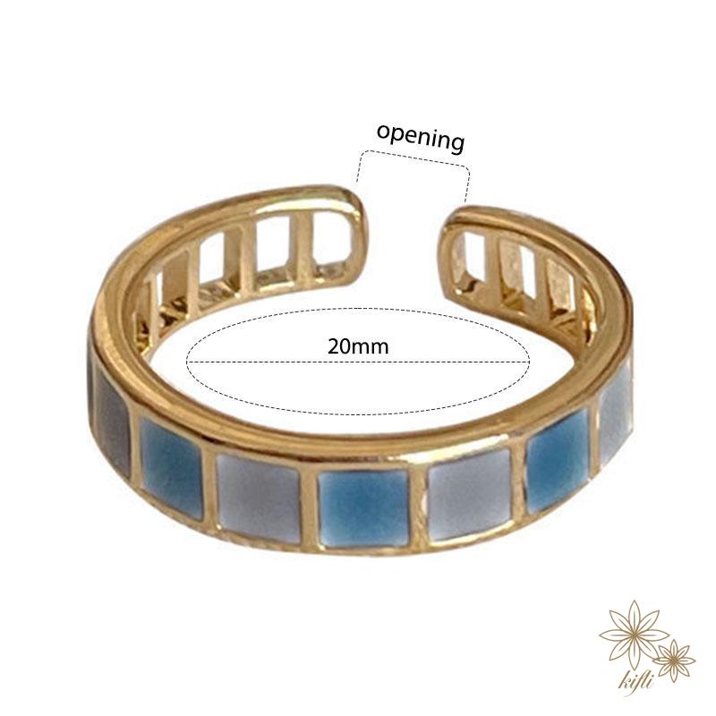 🌸Nhẫn Đính Ngọc Lục Bảo Thời Trang Hàn Quốc