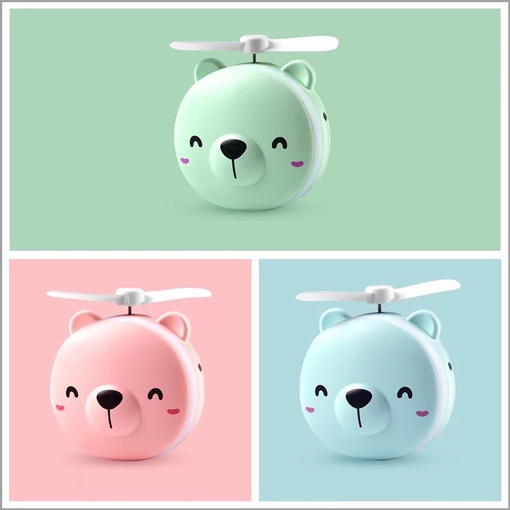 Quạt tích điện cầm tay mini hình con heo 3 in 1 hàng chính hãng BH 12 tháng | BigBuy360 - bigbuy360.vn