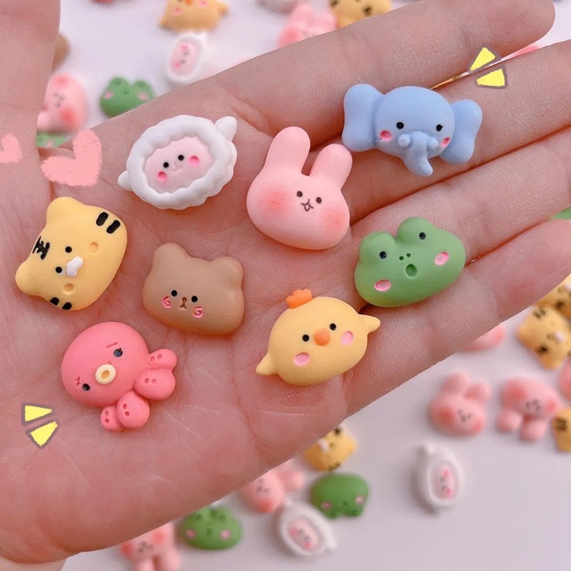 Bộ 4 Miếng Dán 3D Hình Động Vật Hoạt Hình Trang Trí Điện Thoại