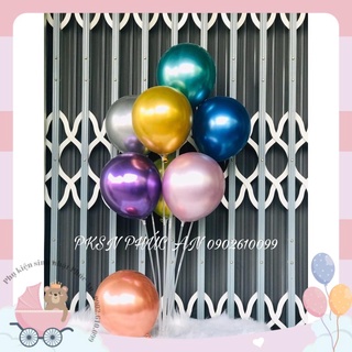 Set 10 bóng siêu nhũ 10inch trang trí tiệc HPBD party