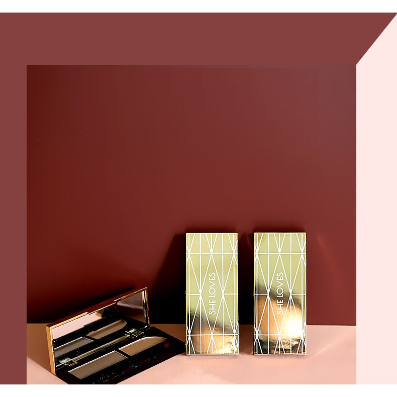 Phấn tán lông mày Sheloves hàng cao cấp 3.5g tặng kèm cọ tán Sena Beauty | BigBuy360 - bigbuy360.vn