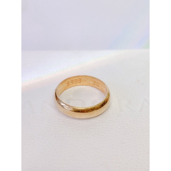 Nhẫn trơn 5chỉ-3chỉ-2chỉ-1chỉ-5phan chất liệu bạc mạ vàng 24k