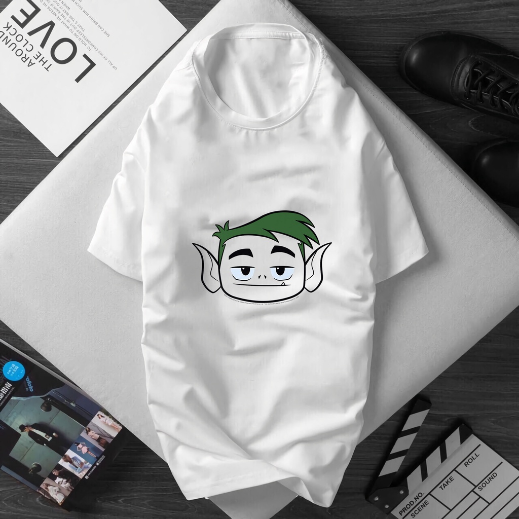 Áo thun tay ngắn dán hình nhân vật phim Teen Titans Go siêu cá tính hàng mới về sll