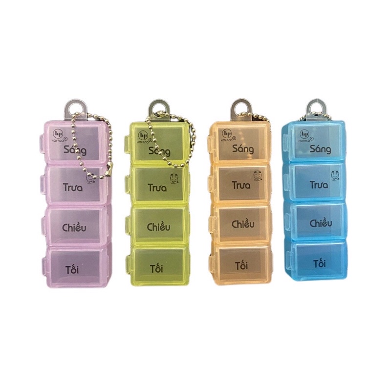 Hộp chia thuốc mini 4 ngăn HAFACO