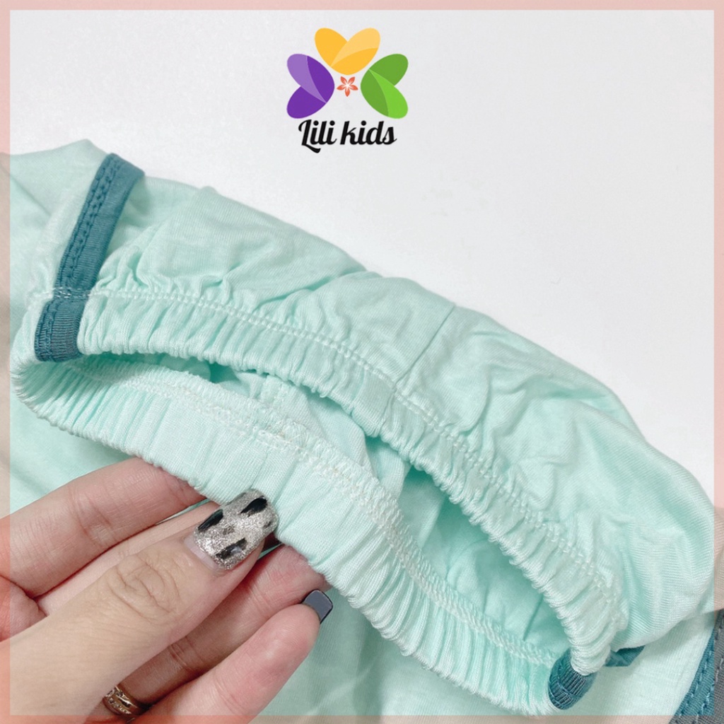 Quần đùi cho bé trai bé gái LILIKIDS quần chục chất thun lạnh không bay màu thông hơi QC10