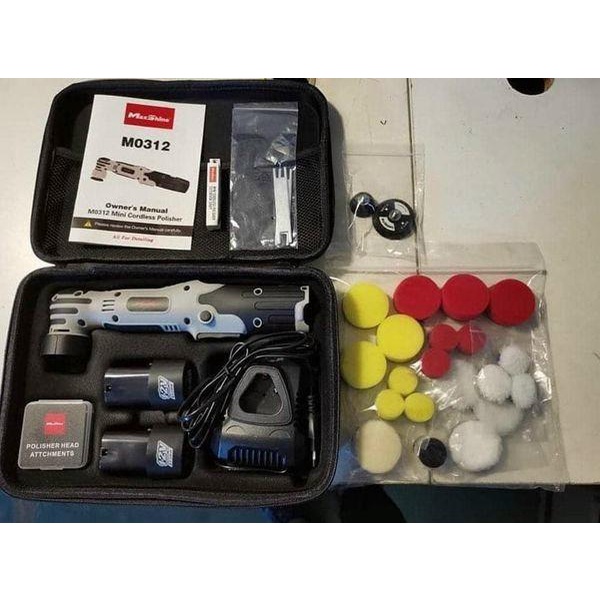 BỘ MÁY ĐÁNH BÓNG BẰNG PIN CHI TIẾT KHE KẼ NHỎ MAXSHINE MINI CORDLESS POLISHER 80W M0312