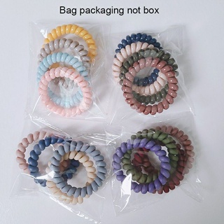 set 4 cột tóc lò xo nhiều màu dây cột tóc