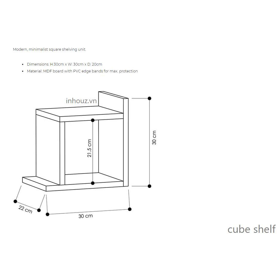 KỆ SÁCH VUÔNG - CUBE SHELVE