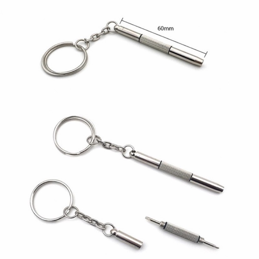 Móc khoá tua vít vặn ốc sửa gọng kính đa năng Nhung Hiếu-Tặng kèm khi mua 1 gọng bất kỳ