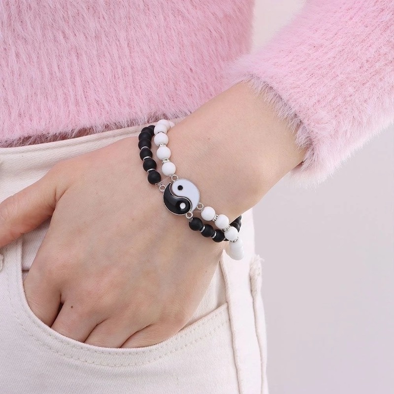 Vòng tay may mắn co giãn phong cách Trung Hoa cổ điển