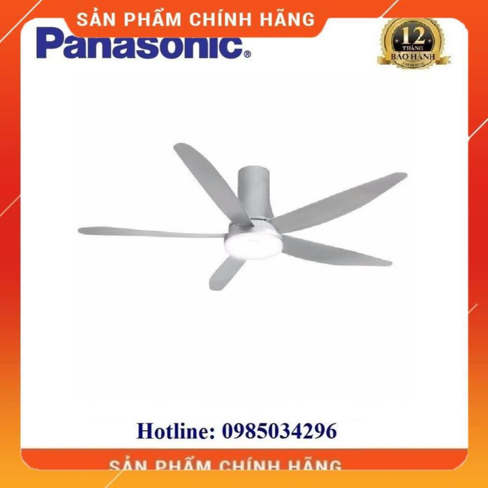 [Mã 159ELSALE hoàn 7% xu đơn 300K] Quạt trần cao cấp 5 cánh Panasonic có đèn F-60UFN - có điều khiển Huy Anh