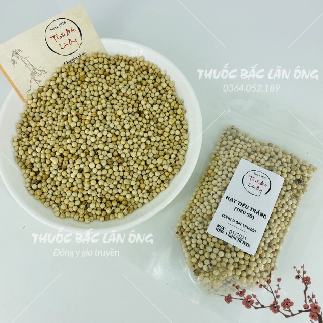 Hạt Tiêu Trắng (Tiêu Sọ) 1kg - Hạt Tiêu Loại 1, Cực Thơm, Ngon