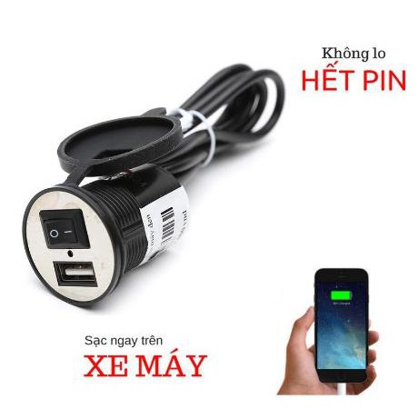 Sạc Điện Thoại Gắn Trên Xe Máy YueMal YF-121 -dc2572