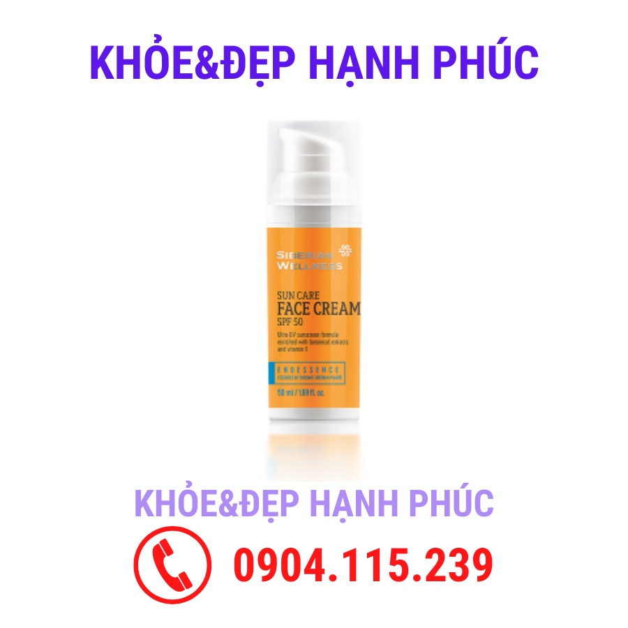 [ 412269 - T3/24 ] Kem chống nắng cho mặt SIBERIAN WELLNESS Sun Care Face Cream SPF 50 – 50 ml/chai