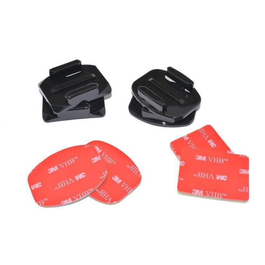 Bộ 8 dụng cụ Mount dán GoPro (Đen đỏ)  (Đen)