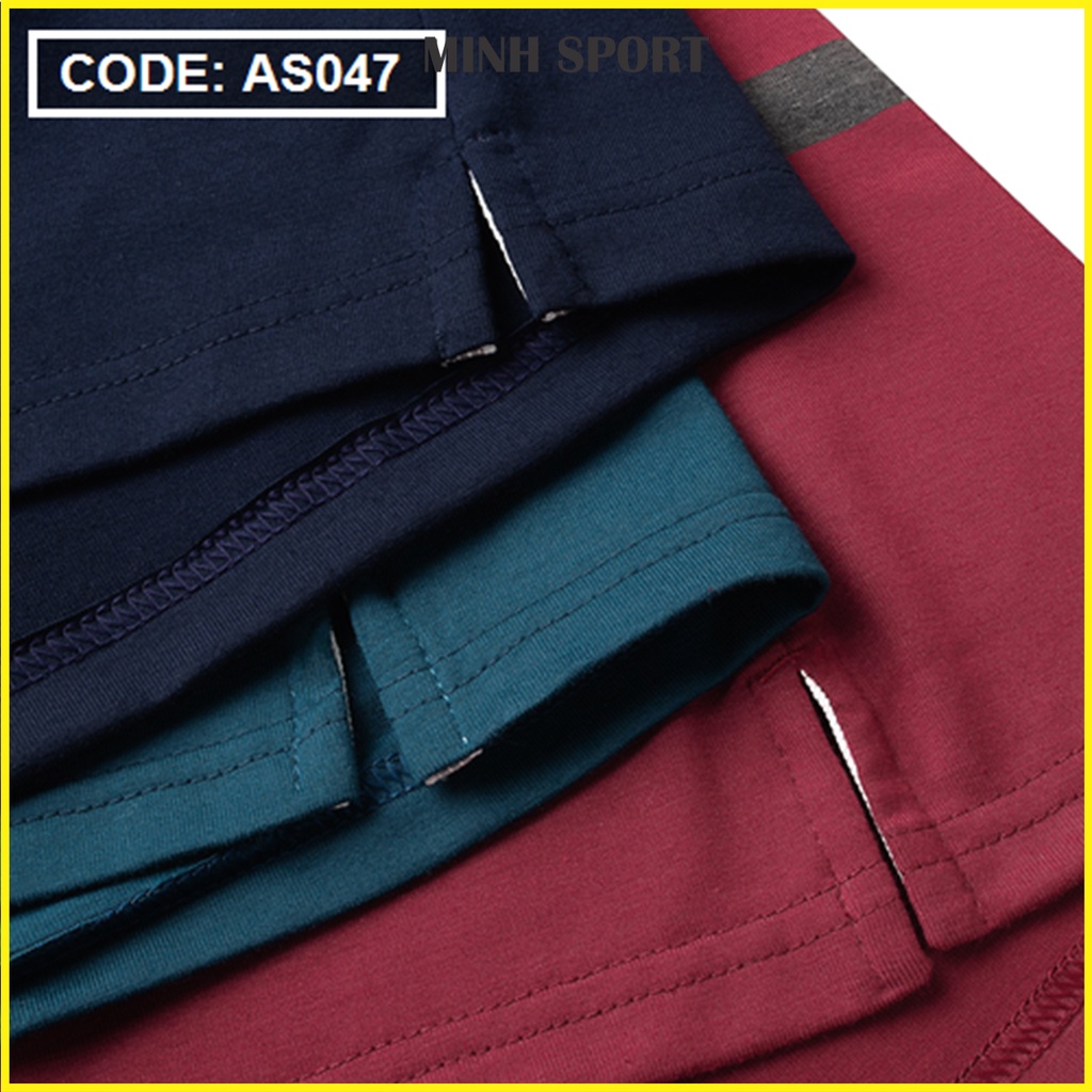 Áo Thun Nam Kẻ Sọc Cổ Bẻ Có Túi, Chất Vải Thun Cotton Mềm Mịn, Thấm Hút Mồ Hôi mã AO.42
