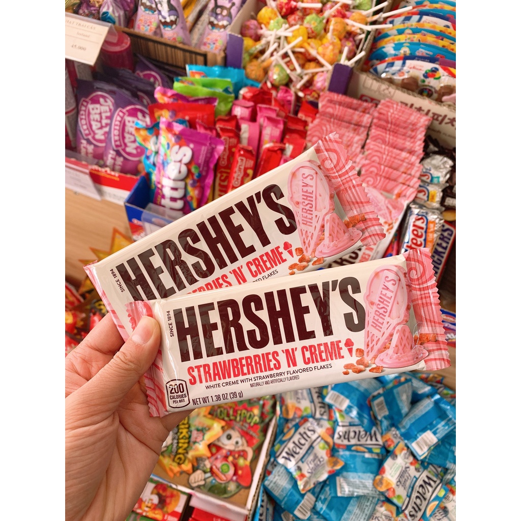 Socola Hershey Strawberries and Creme vị kem dâu / vị cookies'n mint