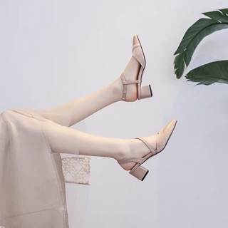 Giày cao gót dây chéo 5cm (ordertaobao)