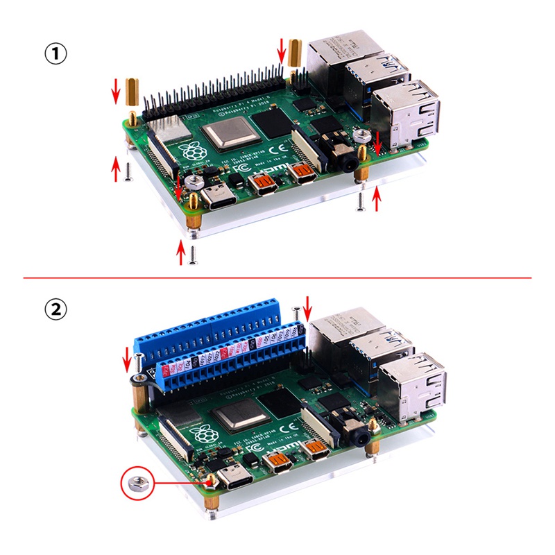 Bảng Mạch Thiết Bị Đầu Nối Mini GPIO Dành Cho Raspberry Pi 4B/3B+/3B/2B/1B+/Zero/Zero W