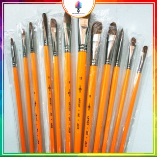 Bộ CỌ CÁN VÀNG LÔNG CHỒN 12 CÂY 👨🏻‍🎨