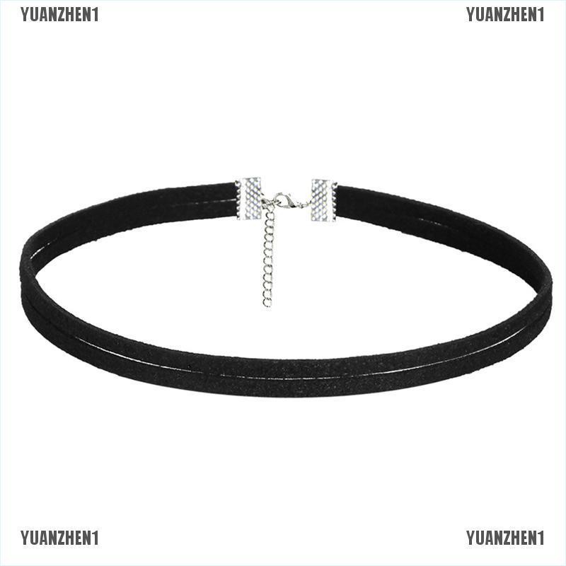 [YUANZHEN1] Vòng Cổ Choker Nhung Co Giãn Phong Cách Gothic Cổ Điển