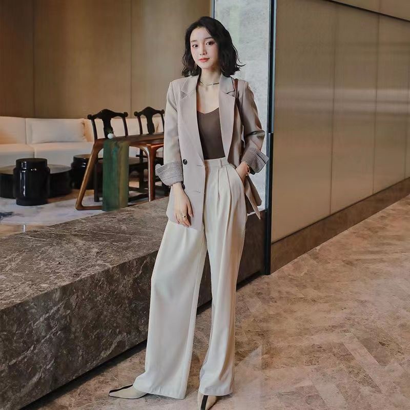 Áo Khoác Dáng Rộng Màu Đen Thời Trang Xuân Thu 2022 Phong Cách Hàn Quốc Cho Nữ