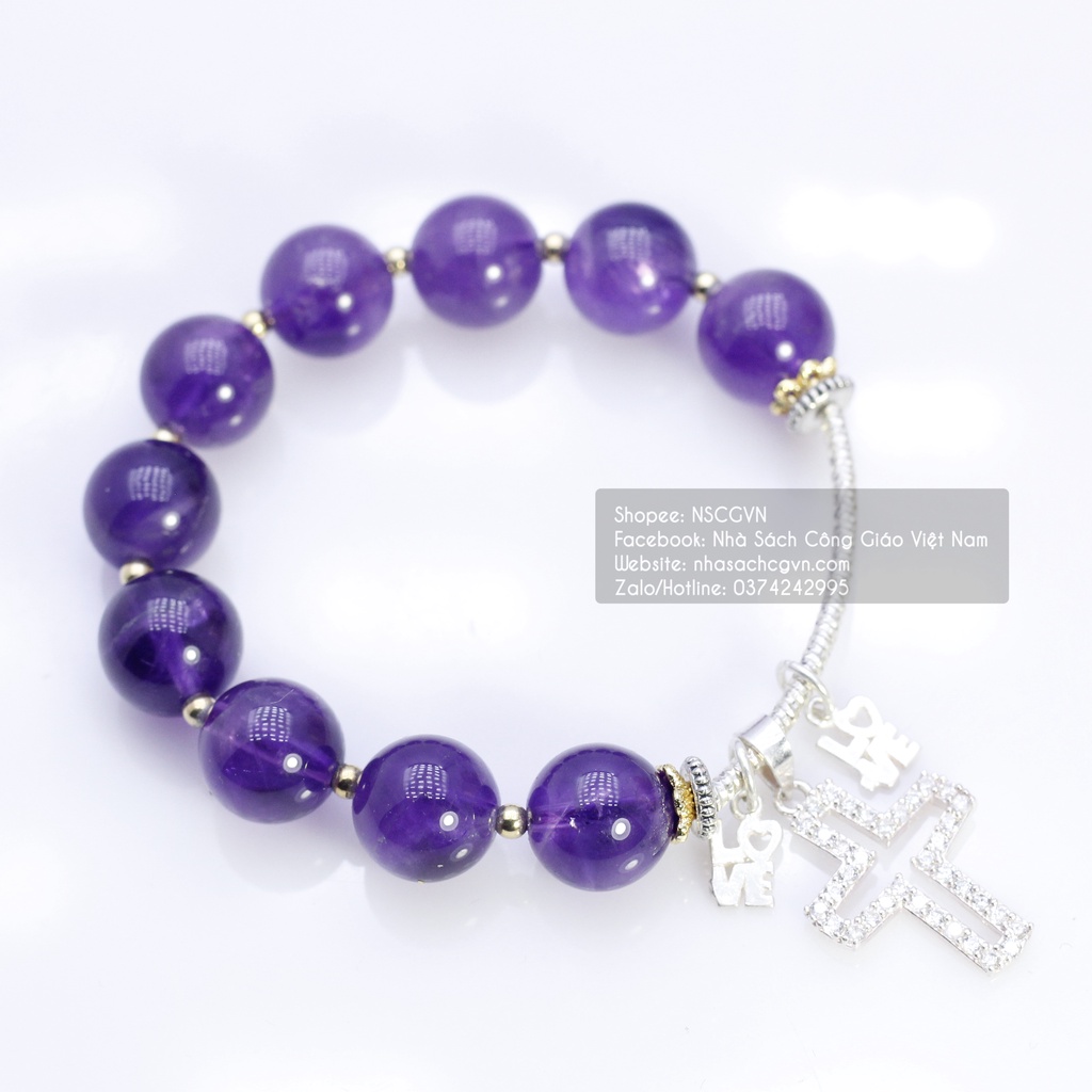 Vòng Mân Côi - Tràng hạt đeo tay S4 Quà tặng Công Giáo, GIÁNG SINH, Lễ quan thầy, sinh nhật