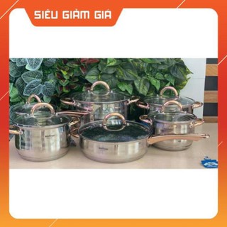 [ VÔ ĐỊCH GIÁ ] BỘ NỒI INOX HOFFNER THƯƠNG HIỆU  ĐỨC