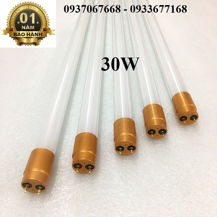 COMBO 05 ĐÈN TUÝP LED 1M2 30W ĐẦU NHÔM CAO CẤP - ĐÈN TUÝP LED THUỶ TINH 1M2 TIẾT KIỆM ĐIỆN - BẢO HÀNH 1 NĂM 1 ĐỔI 1