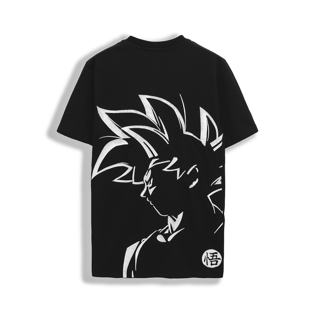 Áo Thun Nam Cổ Tròn INF In - Thêu logo Goku, Chất Vải Cotton Co Giãn, AT010615, SOMEHOW