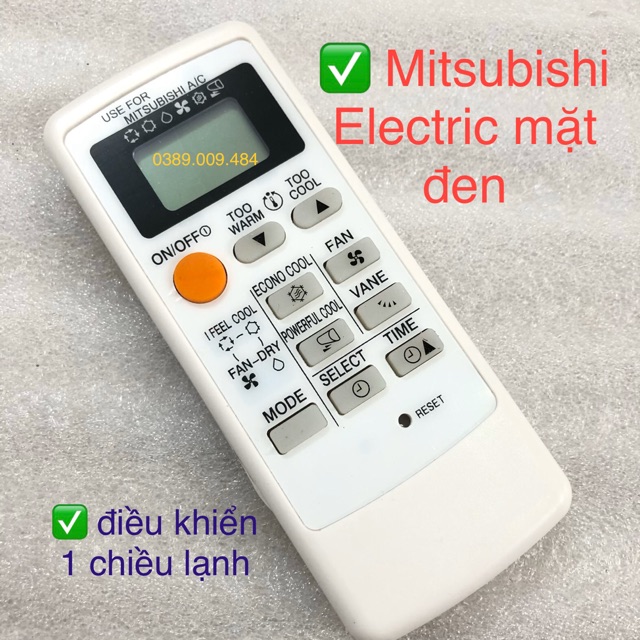 Điều khiển điều hoà Mitsubishi - Remote máy lạnh Mitsubishi (mẫu 3)
