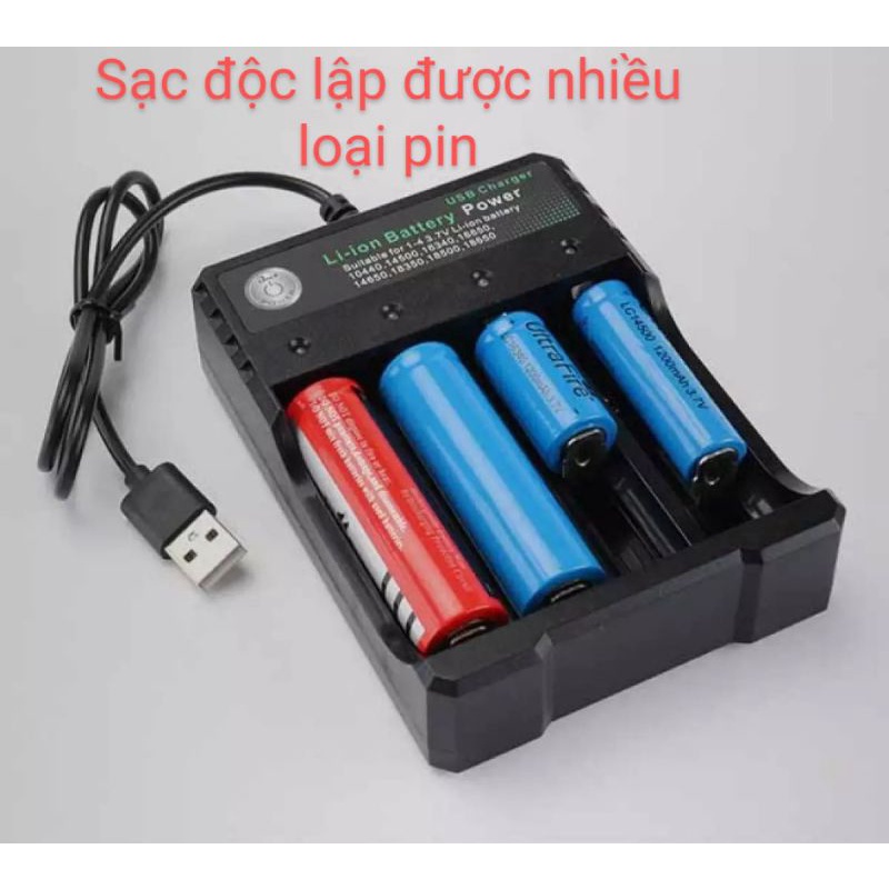 Bộ sạc thông minh/ sạc pin đa năng tự ngắt/ sạc pin 18650