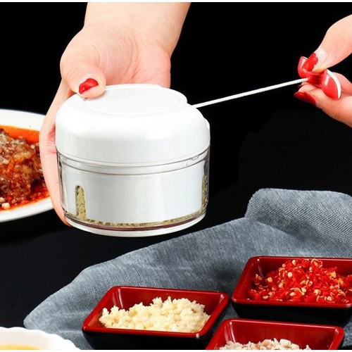 Máy xay tỏi ớt rau củ gia vị -xay đồ ăn dặm cho bé bằng tay tiện lợi sử dụng