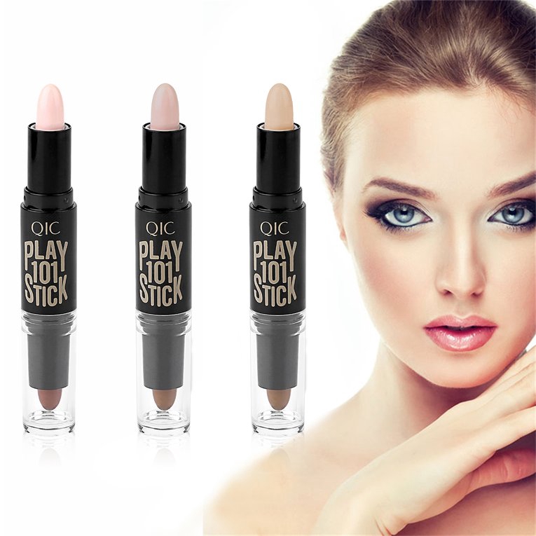 Thỏi kem che khuyết điểm/ tạo khối 2 đầu QIC thiết kế nhỏ gọn dễ mang theo | BigBuy360 - bigbuy360.vn