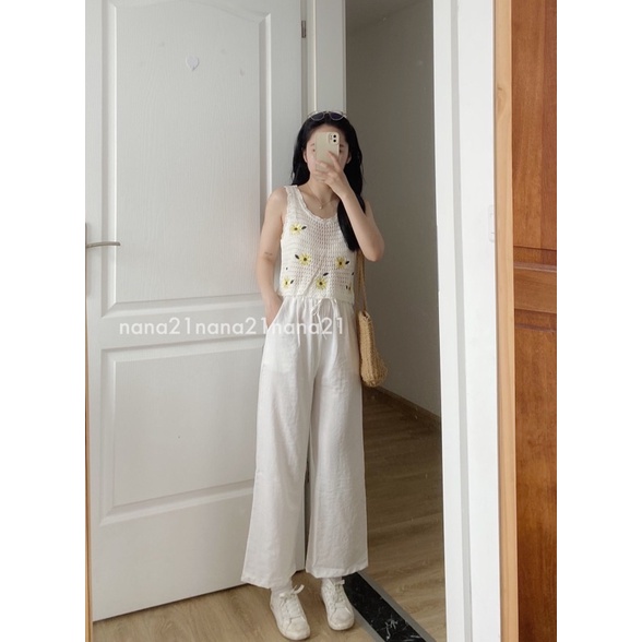 Quần culottes sớ đũi