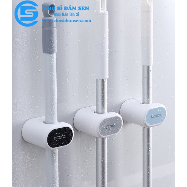 Móc treo chổi dán tường , treo cây lau nhà , treo dù Thương hiệu Nhật Bản ECOCO (Dòng Cao Cấp) G335-Treochoi-Ecoco