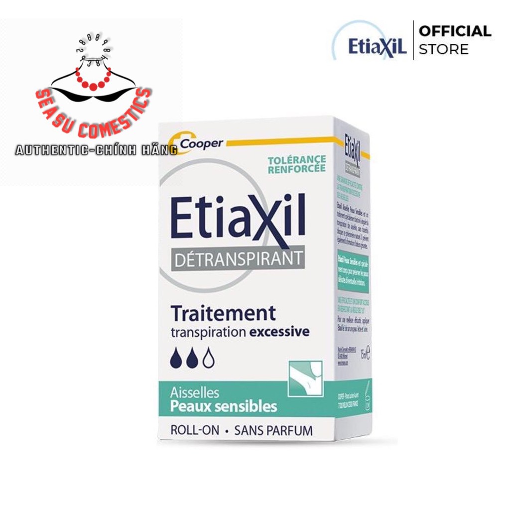 Lăn ngăn mùi và Mồ Hôi Etiaxil 15ml (mau xanh)