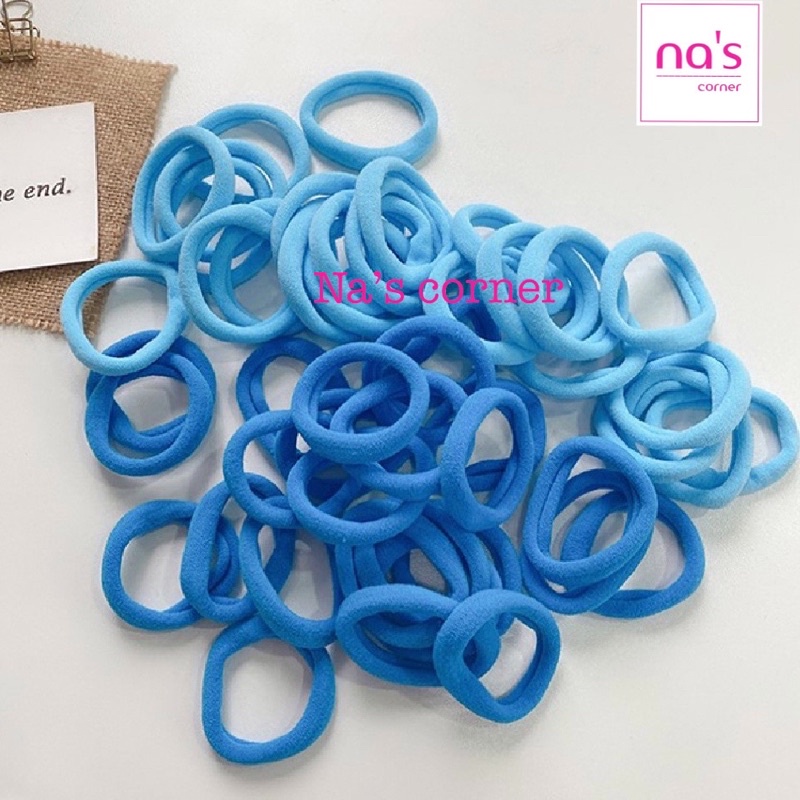 Gói 50 sợi thun cột buộc tóc nữ dễ thương vintage