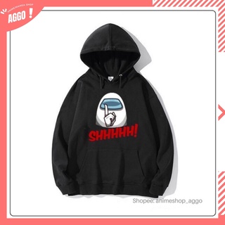 Áo Hoodie game Among US hai màu trắng đen unisex mới nhất